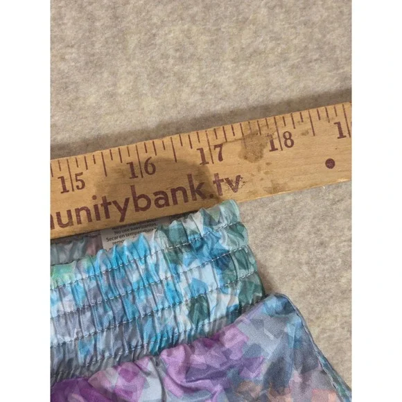 RBX Performance Womens 2-in-1 Running Shorts Multi Color Mosaic Print Size Large - Picture 5 of 6